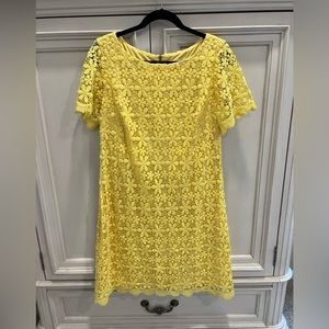 Yellow Crochet Dress